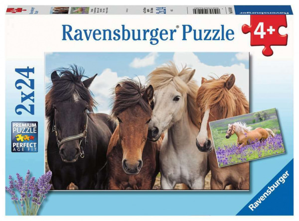 Puzzle Pferdeliebe (2 x 24 Teile)