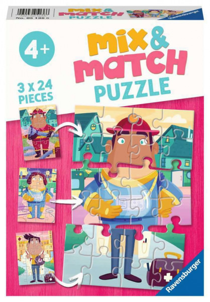 Mix & Match Puzzle - Meine liebsten Berufe (3 x 24 Teile)