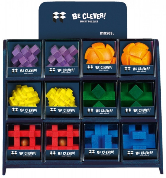 Be clever! Smart Puzzle - bunt Holz