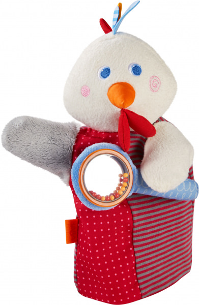 Klang-Handpuppe HABA-Musikant Hahn, 30 cm