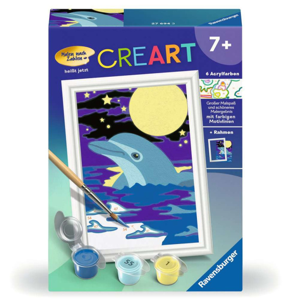 CreArt Malen nach Zahlen Kleiner Delfin