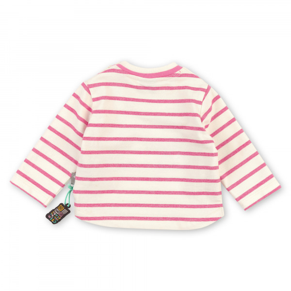 Sweatshirt mit rosa Streifen aus der sigikid Babykollektion Happy Wildlife Frühjahr/Sommer 2022