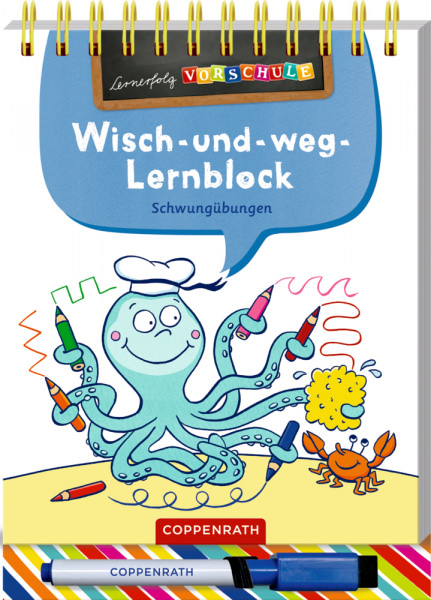 Wisch-und-weg-Lernblock - Schwungübungen