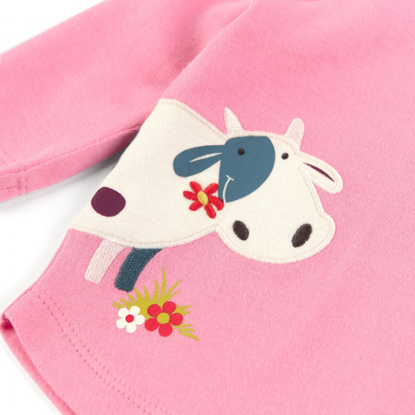 Rosa Baby Longsleeve My little friend, sigikid Mädchenkollektion Herbst/Winter 2022/23