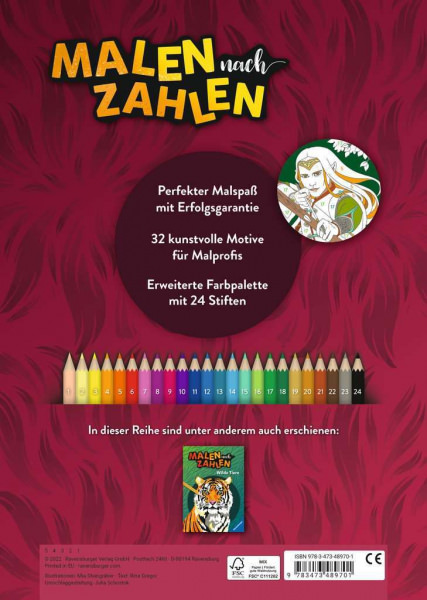 Malen nach Zahlen Fabelwesen