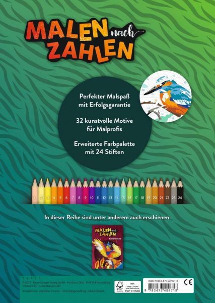 Malen nach Zahlen - Wilde Tiere