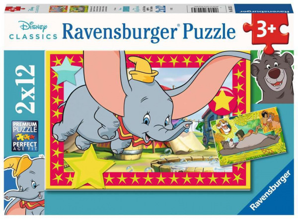 Puzzle Disney Das Abenteuer ruft (2 x 12 Teile)