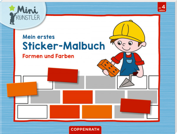 Mein erstes Sticker-Malbuch: Formen u. Farben