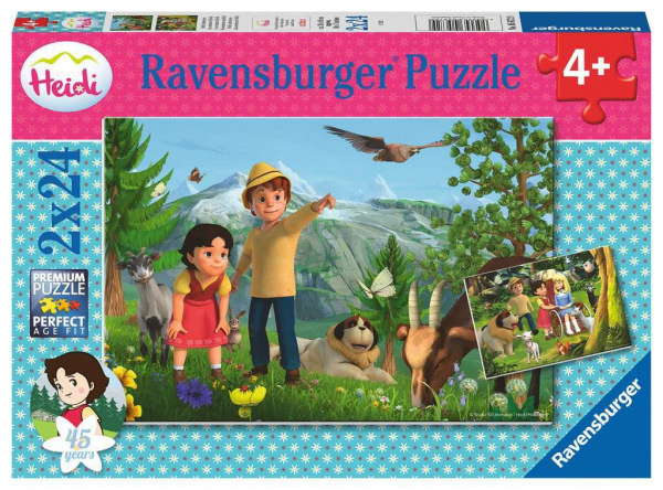 Puzzle Heidi´s Abenteuer (2 x 24 Teile)