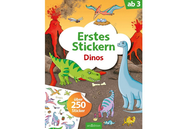 Erstes Stickern Dinos