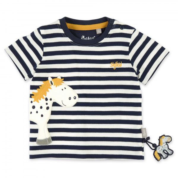Geringeltes Baby T-Shirt mit Pony Applikation, sigikid Kollektion Tupfen Pony Frühjahr/Sommer 2023