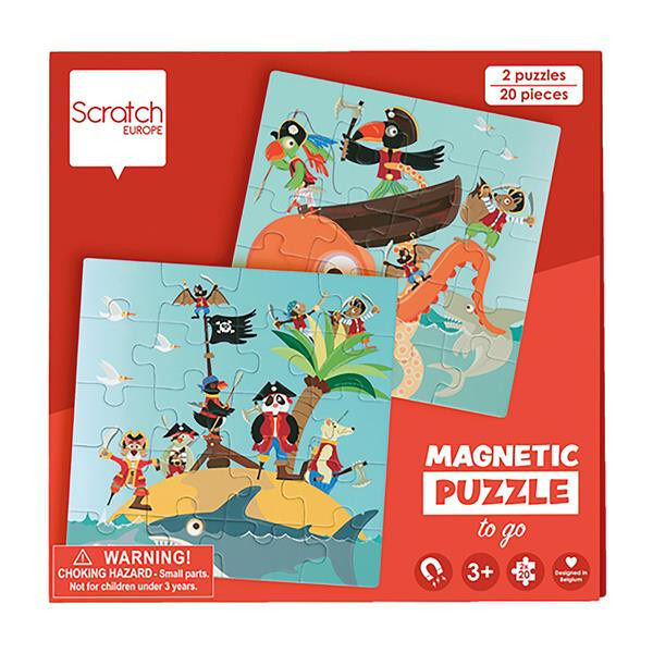 Reise-Magnetpuzzle Piraten (2 x 20 Teile)