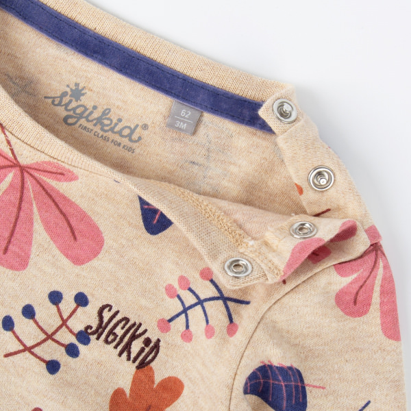 Baby Langarmshirt bunte Blätter, sigikid Babykollektion Autumn Forest Herbst/Winter 2023/24