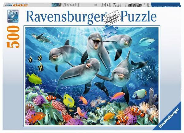 Puzzle Delfine im Korallenriff (500 Teile)