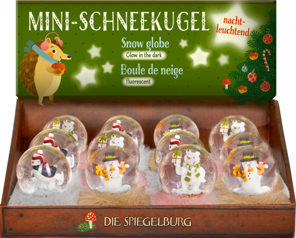 Mini-Schneekugel - Lasst uns froh & munter sein