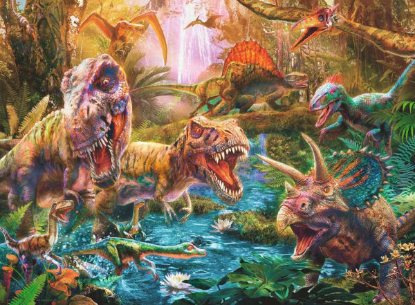 Puzzle Versammlung der Dinosaurier (150 Teile XXL)