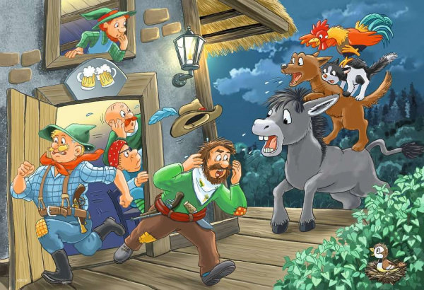 Puzzle Märchenstunde (2 x 24 Teile)