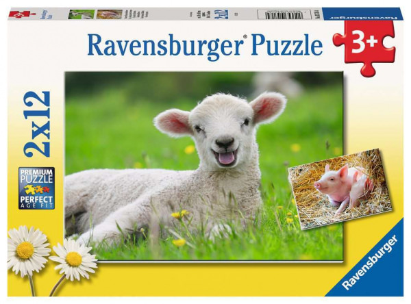 Puzzle Unsere Bauernhoftiere (2 x 12 Teile)