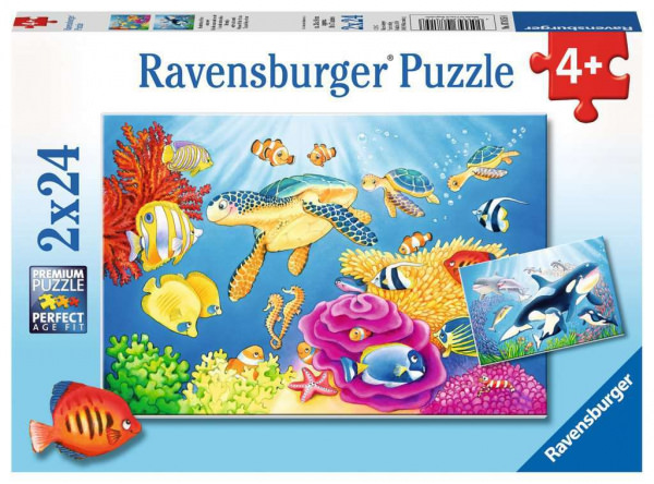 Kunterbunte Unterwasserwelt (2 x 24 Teile)