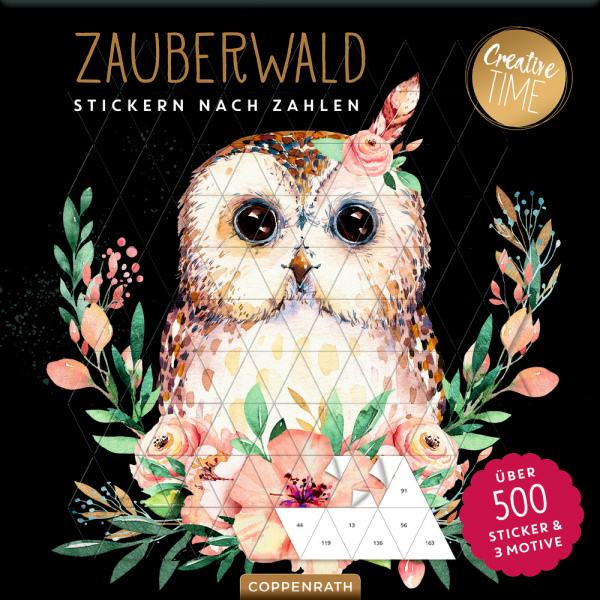 Stickern nach Zahlen: Zauberwald