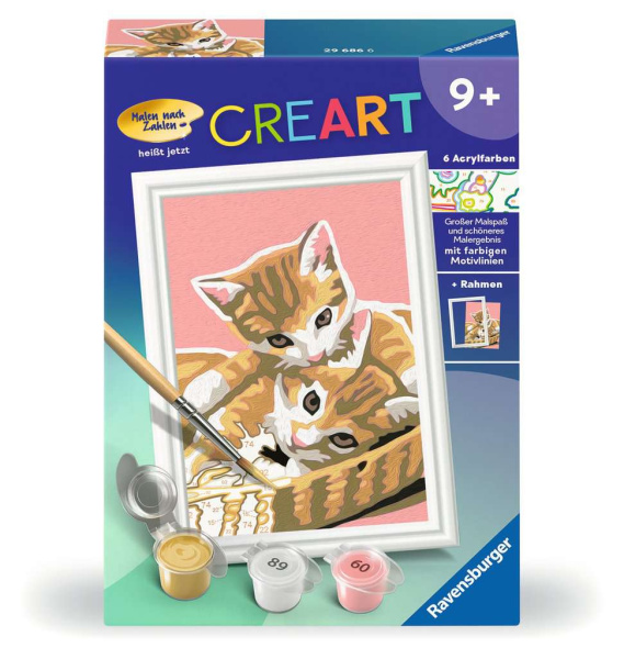 CreArt Malen nach Zahlen Katzenbabys