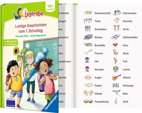 Leserabe - Vor-Lesestufe: Lustige Geschichten vom 1. Schultag