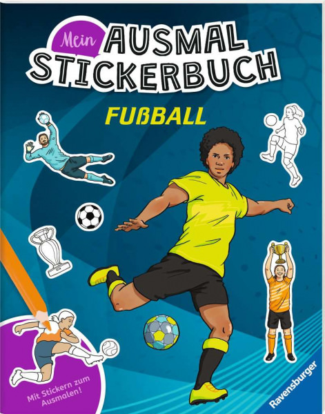 Mein Ausmalstickerbuch - Fußball