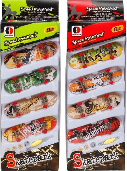 Fingerskateboard 4er Packung