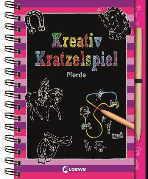 Kreativ Kratzelspiel Pferde