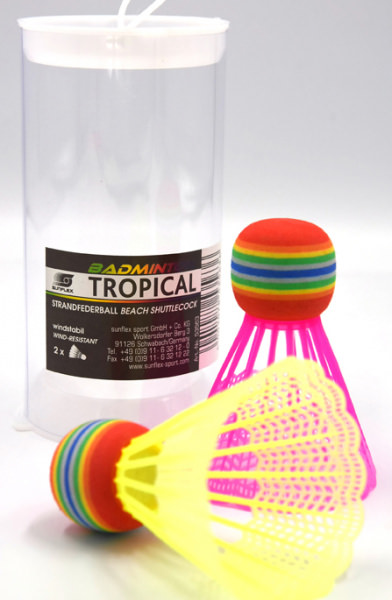 Strandfederball Tropical, 2er Set