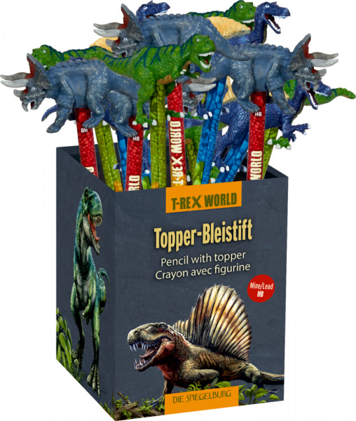 T-Rex World - Topper- Bleistift, sort.