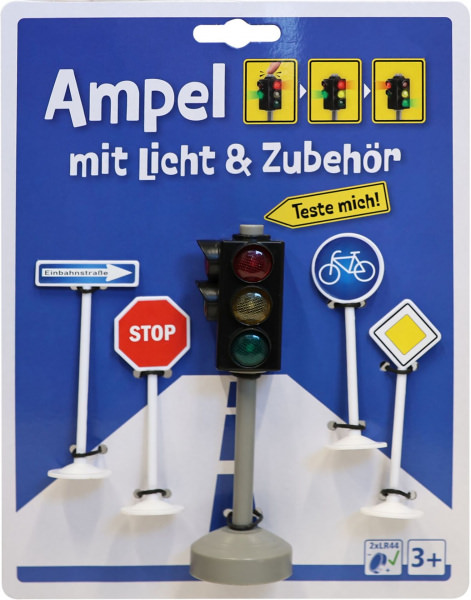 Ampel mit Verkehrszeichen