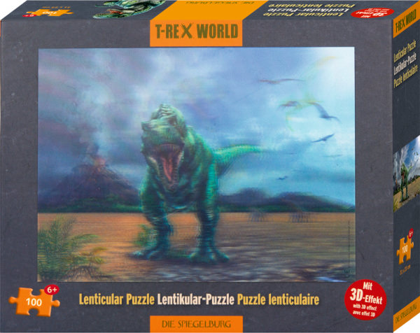 T-Rex World - Lentikular-Puzzle T-Rex (100 Teile)