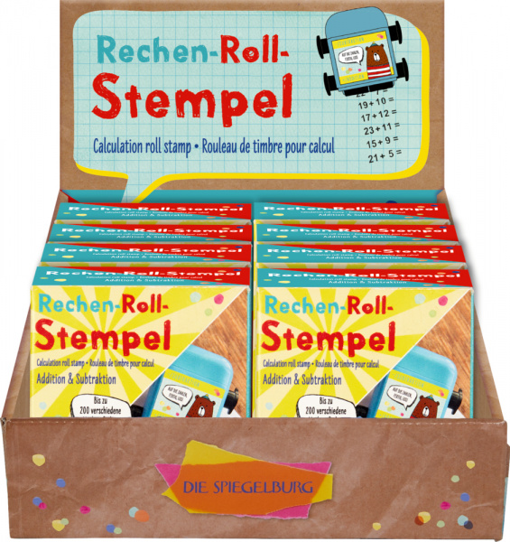 Bunte Geschenke - Rechen-Roll-Stempel