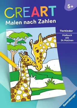 CreArt Malen nach Zahlen Tierkinder