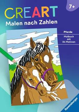 CreArt Malen nach Zahlen Pferde