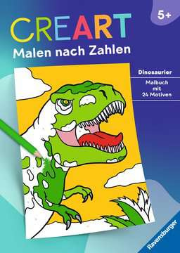 CreArt Malen nach Zahlen Dinosaurier