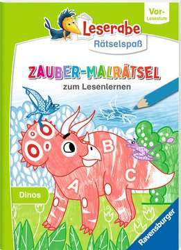 Leserabe Rätselspaß - Zauber-Malrätsel Dinos