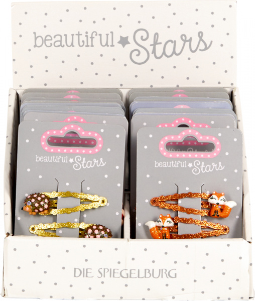 Beautiful Stars - Haarclips Fuchs oder Igel