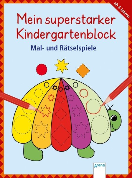 Mein superstarker Kindergartenblock - Mal- und Rätselspiele