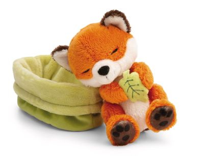 Sleeping Pets - Fuchs mit Blatt 12 cm