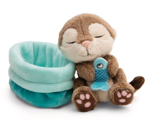 Sleeping Pets - Otter mit Fisch 12 cm