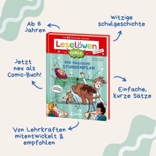 Leselöwen Comics 1. Klasse - Der magische Stundenplan