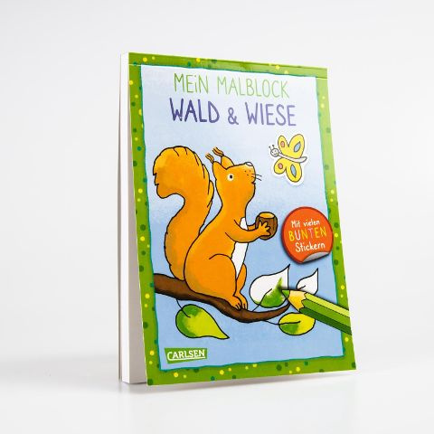 Malblock Wald & Wiese