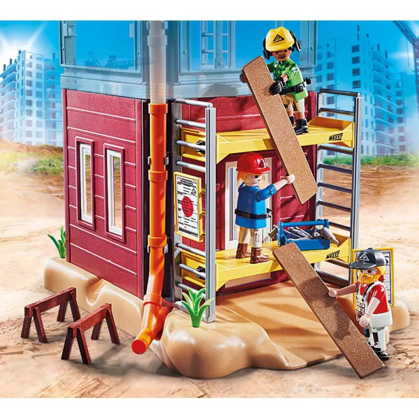 City Action Baugerüst mit Handwerkern