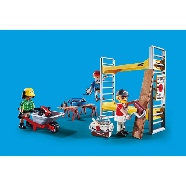 City Action Baugerüst mit Handwerkern