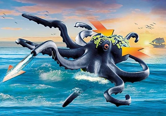 Pirates Kampf gegen den Riesenoktopus