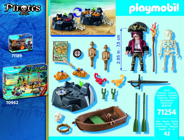 Pirates Starter Pack Pirat mit Ruderboot