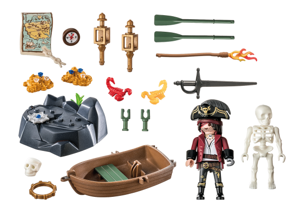 Pirates Starter Pack Pirat mit Ruderboot