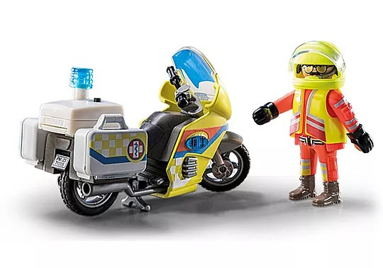 City Life Notarzt-Motorrad mit Blinklicht